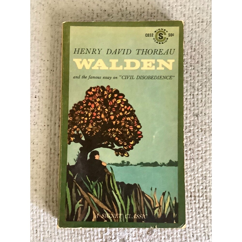 Vintage Paperback Book Civil Disobedience Walden Henry David Thoreau 1961 Signet